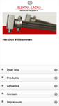 Mobile Screenshot of elektra-lindau.de